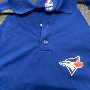 Toronto Blue Jays-MLB-Majestic Mens Size Small-Golf Shirt